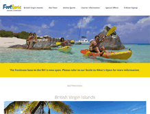 Tablet Screenshot of footloosecharters.com